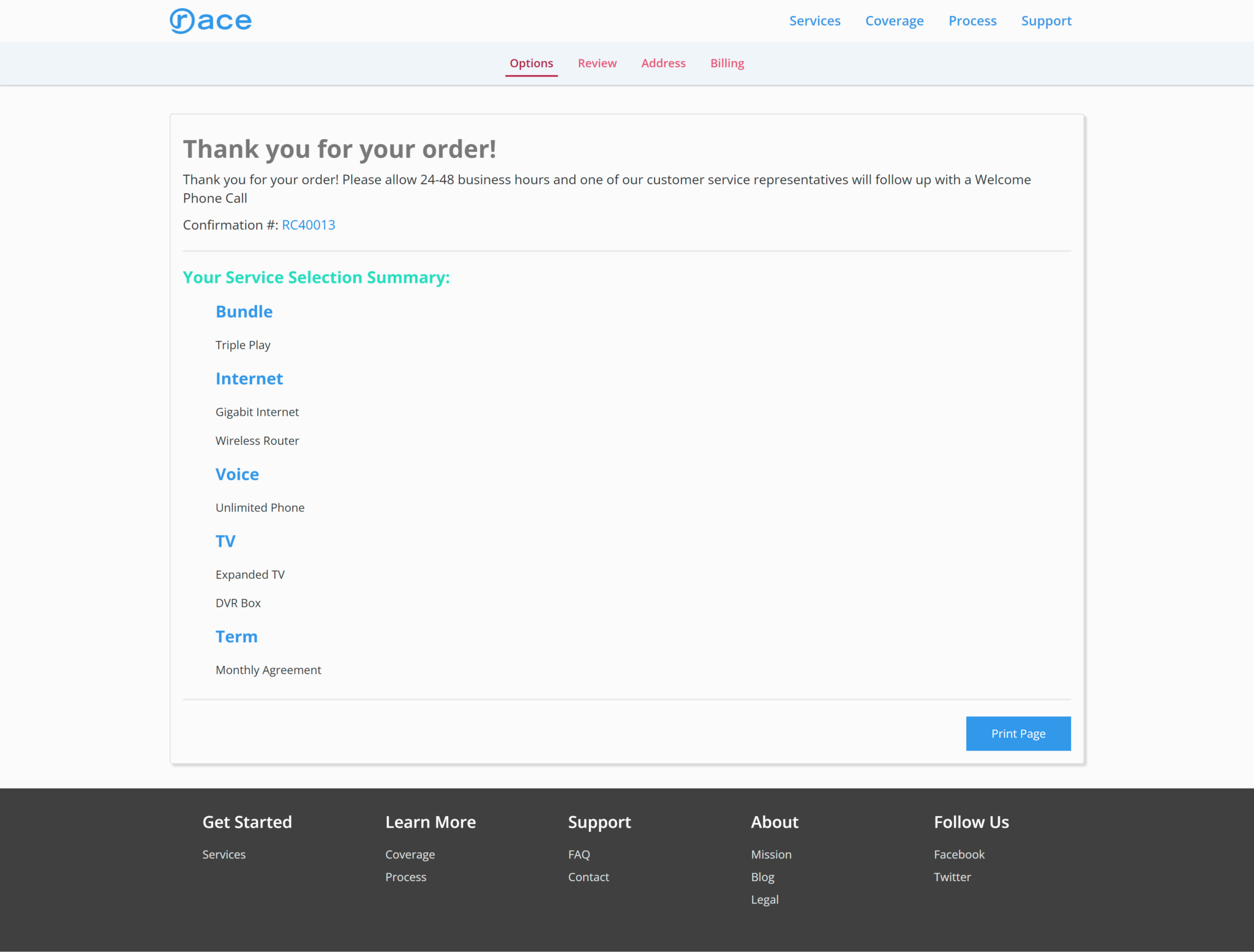 order confirmation